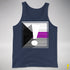 Demisexual Pride Flag Exclamation Point Premium Tank Top - Navy